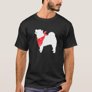 Chow Chow Dog Wearing Red Bandanna T-Shirt
