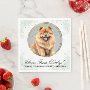 Chow Chow Dog Wedding Napkins With Dogs Photo
