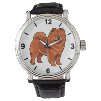 Chow Chow Dog Wrist Watch Fluffy Pet Style