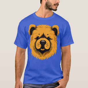 Chow Chow Face Cute toon Puppy Dog Lover T-Shirt