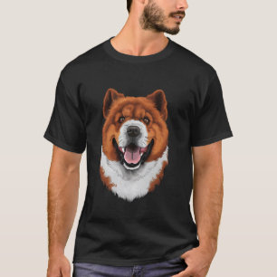 Chow Chow Face Portrait Dog Lover T-Shirt