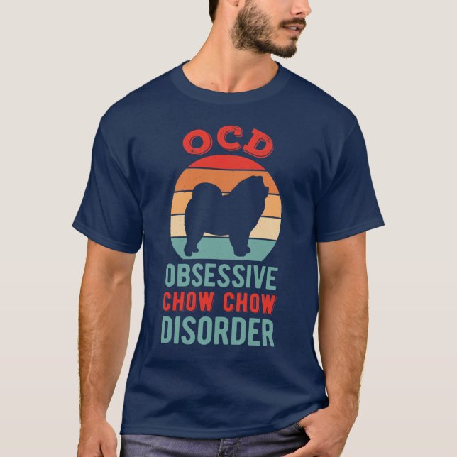Chow Chow Funny retro T-Shirt (Front)