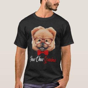 Chow Chow Grandma Headband Glasses T-Shirt