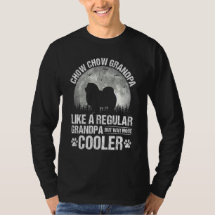Chow Chow Grandpa Moon Vintage Dog Father's Day T-Shirt