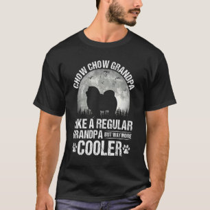 Chow Chow Grandpa Moon Vintage Dog Father's Day T-Shirt
