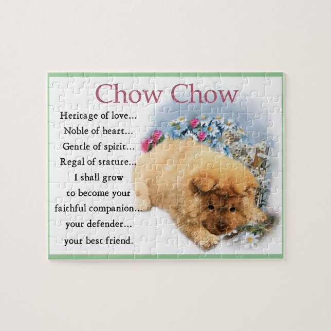 Chow Chow Heritage of Love Jigsaw Puzzle (Horizontal)