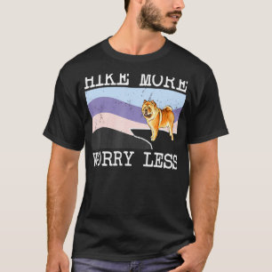 Chow Chow Hike More Worry Less Graphic Hiking T-Shirt