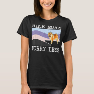 Chow Chow Hike More Worry Less Graphic Hiking T-Shirt