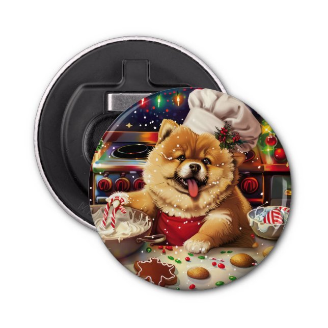 Chow Chow Holiday Baking: Festive Christmas Bottle Opener (Front)