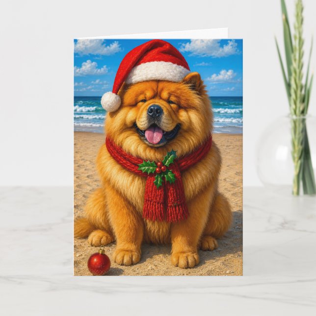 Chow Chow Holiday  Card (Front)