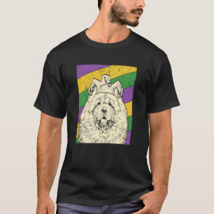Chow Chow Jester Mardi Gras Dog Mom or Dad T-Shirt