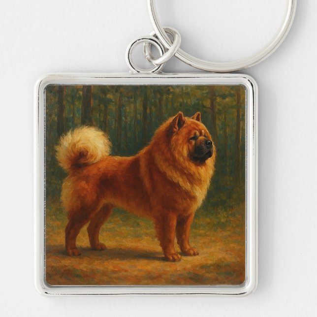 Chow Chow Key Ring (Front)