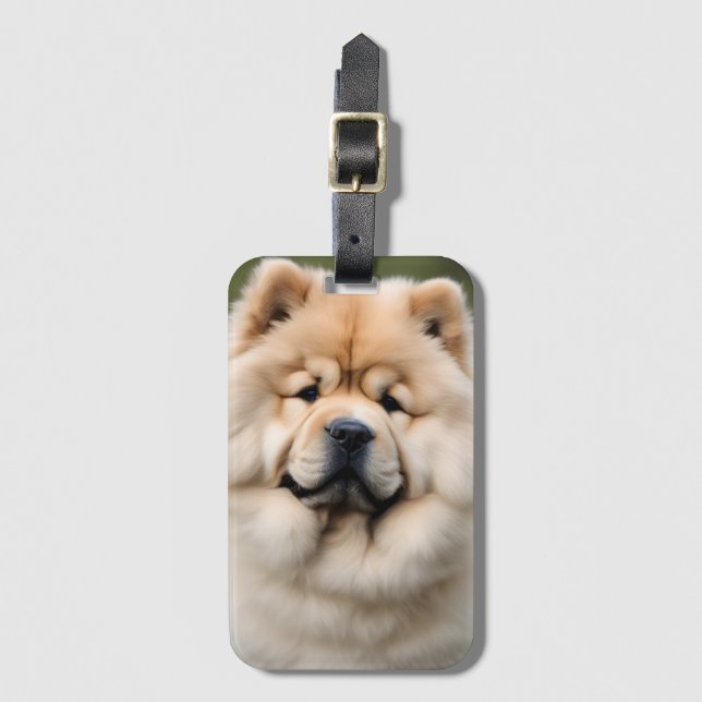Chow Chow Luggage Tag (Front Vertical)