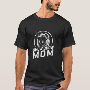 Chow Chow Mom Dog Owner Gifts Women Funny Dog Moth T-Shirt