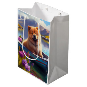 Chow Chow on a Paddle: A Scenic Adventure Medium Gift Bag