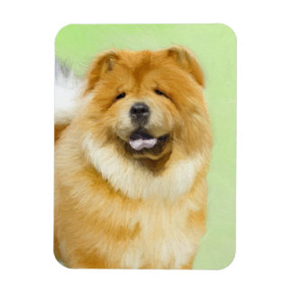Chow Chow Painting - Cute Original Dog Art Magnet