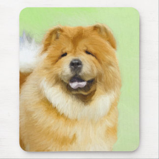 Chow Chow Painting - Cute Original Dog Art Mouse Mat
