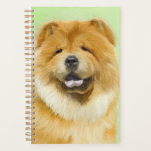 Chow Chow Painting - Cute Original Dog Art Planner