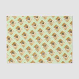 Chow Chow Painting - Cute Original Dog Art Tissue Paper