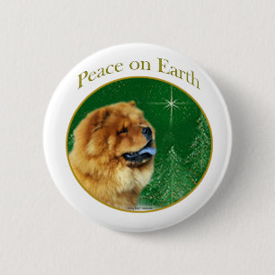 Chow Chow Peace 6 Cm Round Badge
