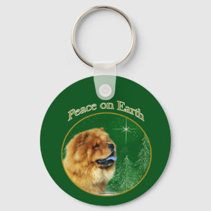 Chow Chow Peace Key Ring