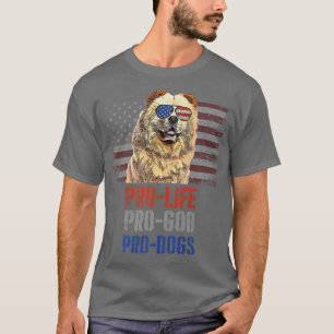 Chow Chow Pro Life Pro God Pro Dogs Premium  T-Shirt