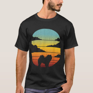 Chow Chow Retro Vintage 60s 70s Sunset Dog Lovers  T-Shirt