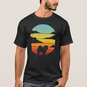 Chow Chow Retro Vintage 60s 70s Sunset Dog Lovers  T-Shirt
