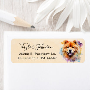 Chow Chow Return Address Label