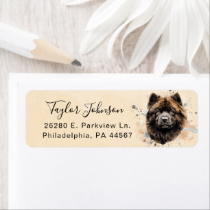 Chow Chow Return Address Label