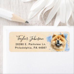 Chow Chow Return Address Label