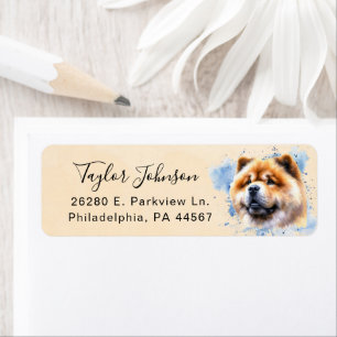 Chow Chow Return Address Label