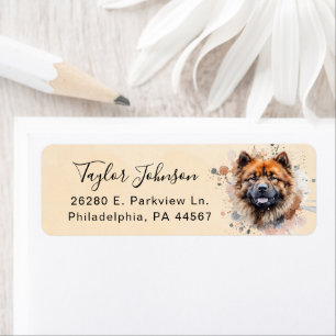 Chow Chow Return Address Label