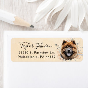 Chow Chow Return Address Label