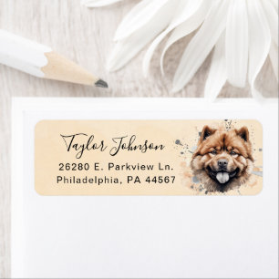 Chow Chow Return Address Label