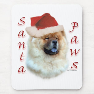 Chow Chow Santa Paws Mouse Mat