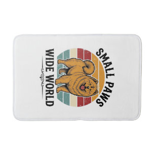 Chow Chow Shirt Small Paws Wide World Vintage Dog Bath Mat