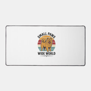 Chow Chow Shirt Small Paws Wide World Vintage Dog Desk Mat