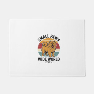 Chow Chow Shirt Small Paws Wide World Vintage Dog  Doormat