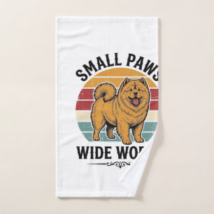 Chow Chow Shirt Small Paws Wide World Vintage Dog Hand Towel