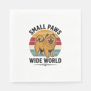 Chow Chow Shirt Small Paws Wide World Vintage Dog Napkin
