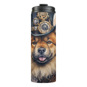Chow Chow Steampunk Dog Thermal Tumbler
