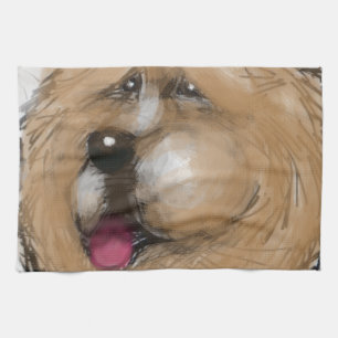 Chow Chow Tea Towel
