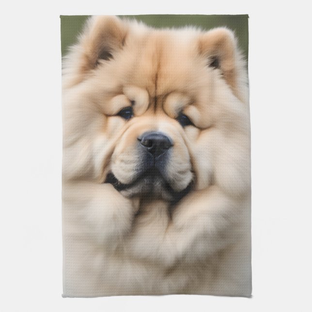 Chow Chow Tea Towel (Vertical)