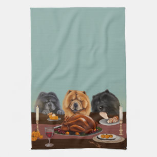 Chow Chow Thanksgiving Diner Kitchen Towel