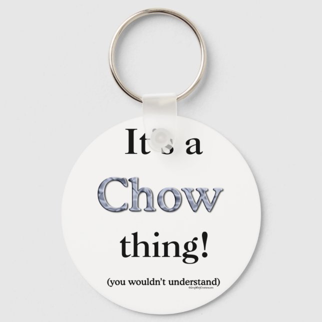 Chow Chow Thing Key Ring (Front)