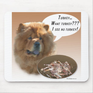 Chow Chow Turkey Mouse Mat