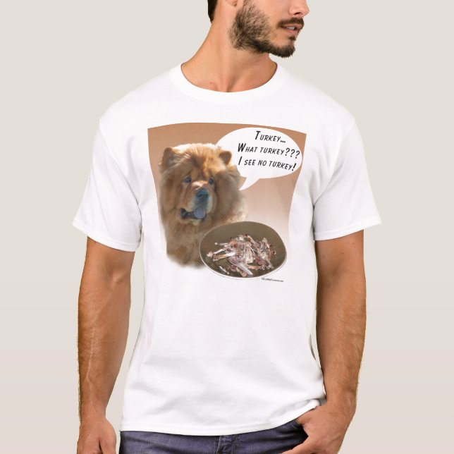 Chow Chow Turkey T-Shirt (Front)