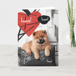 Chow Chow Valentine Card