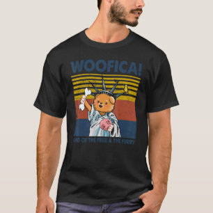 Chow Chow Woofica Land Of The Free Furry   Pet Dog T-Shirt